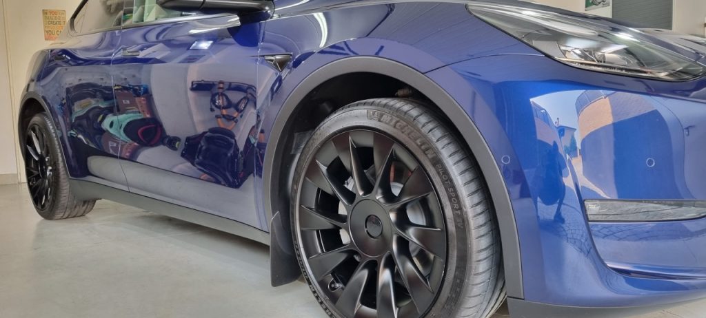 gas detail madrid detailing artesanal tesla model y revision final coating ceramico 1