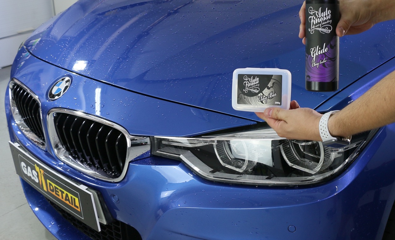 gas detail madrid detailing descontaminado claybar clay bar bmw f31 azul 1